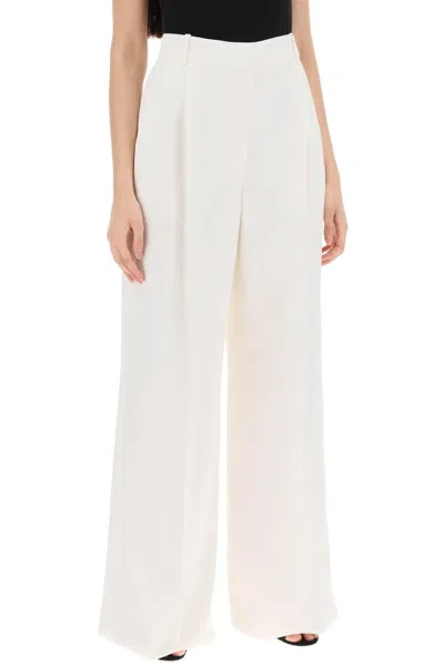 Shop Alexander Mcqueen Double Pleated Palazzo Pants With