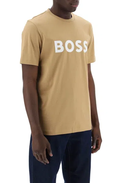 Shop Hugo Boss Boss Tiburt 354 Logo Print T Shirt