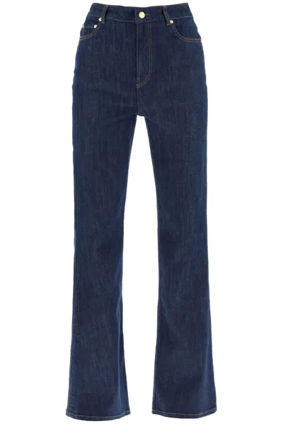 Shop Ganni High Waisted Flared Jeans