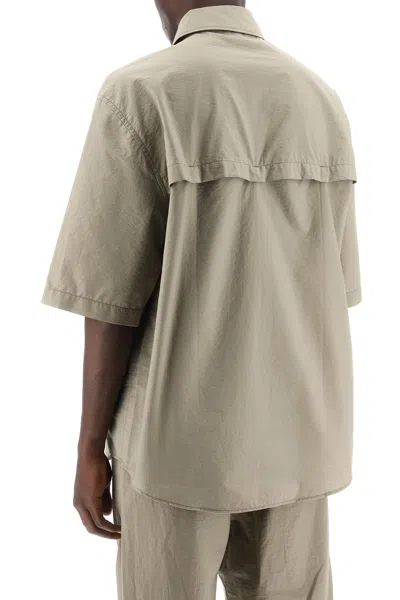 Shop Lemaire Short Sleeved Cotton Fluid Shirt