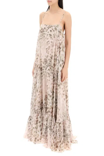 Shop Rotate Birger Christensen Rotate Maxi Dress With Ruffle At The