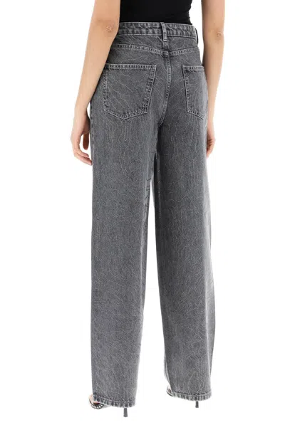 Shop Rotate Birger Christensen Rotate Wide Leg Jeans With Rhinest