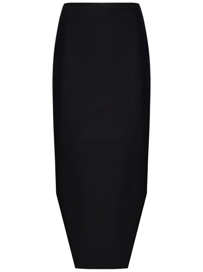 Shop Givenchy Midi Skirt In Black