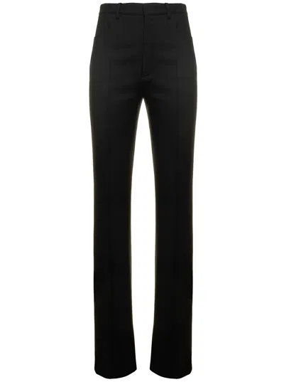 Shop Saint Laurent Pantalon Gabardine Blazer Look30 In Black