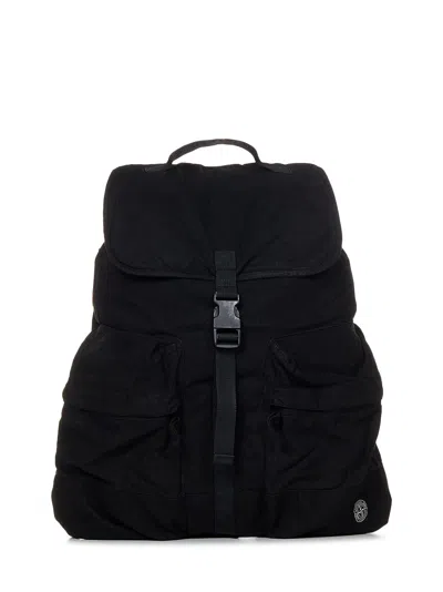 Shop Stone Island Backpack In Black