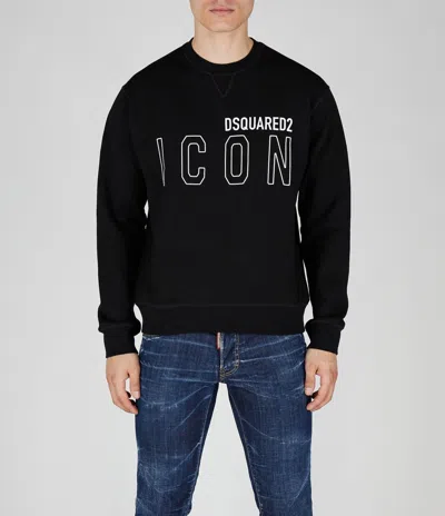 Shop Dsquared2 Sweatshirt In Black-white