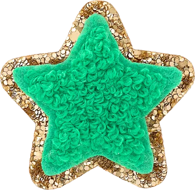 Stoney Clover Lane Avocado Mini Glitter Varsity Star Patch