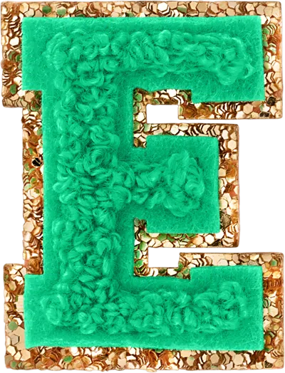 Stoney Clover Lane Avocado Mini Glitter Varsity Letter Patch