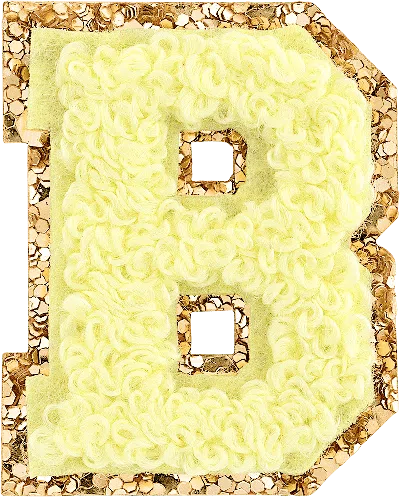 Stoney Clover Lane Banana Mini Glitter Varsity Letter Patch