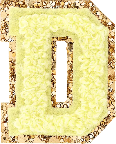 Stoney Clover Lane Banana Mini Glitter Varsity Letter Patch