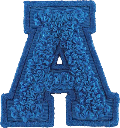 Shop Stoney Clover Lane Berry Blue Letter Patch