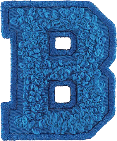 Shop Stoney Clover Lane Berry Blue Letter Patch