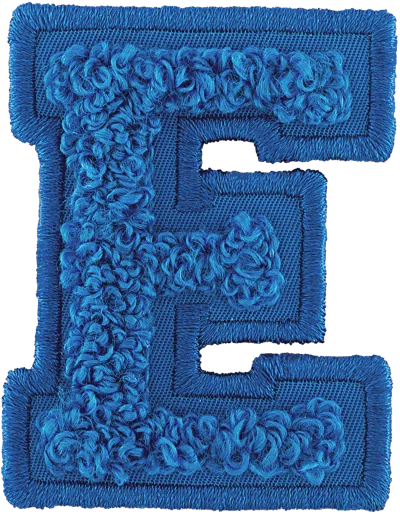 Shop Stoney Clover Lane Berry Blue Letter Patch