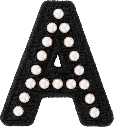 Shop Stoney Clover Lane Black Pearl Letter Patch