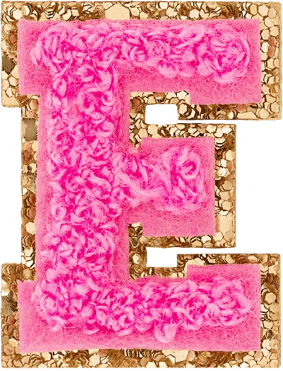 Shop Stoney Clover Lane Bubblegum Mini Glitter Varsity Letter Patch