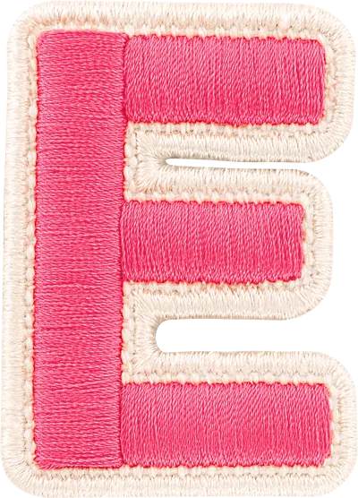 Shop Stoney Clover Lane Bubblegum Rolled Embroidery Letter Patch