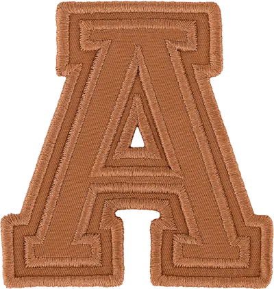 Stoney Clover Lane Camel Varsity Nylon Letter Patch