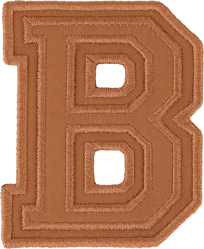 Stoney Clover Lane Camel Varsity Nylon Letter Patch