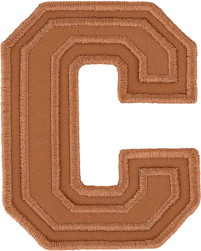 Stoney Clover Lane Camel Varsity Nylon Letter Patch