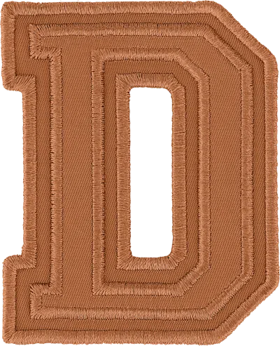Stoney Clover Lane Camel Varsity Nylon Letter Patch