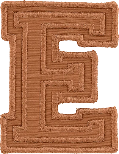Stoney Clover Lane Camel Varsity Nylon Letter Patch