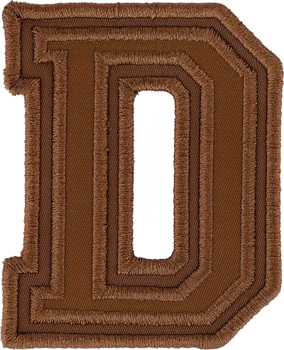 Stoney Clover Lane Chocolate Varsity Nylon Letter Patch