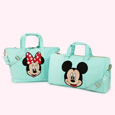 Stoney Clover Lane Classic Cotton Candy Tote With Jumbo Disney Minnie Mouse Patch