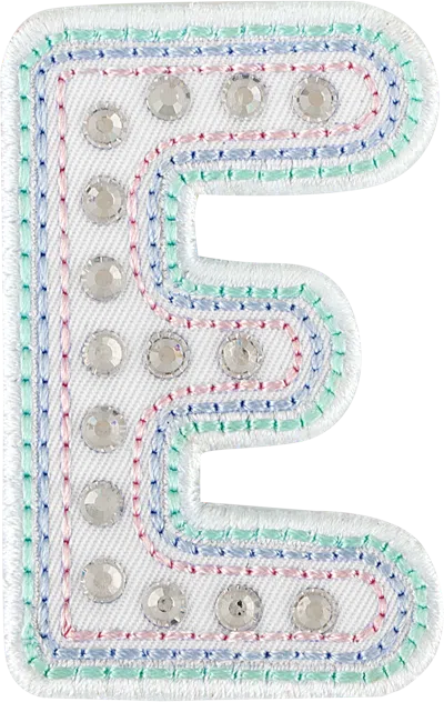 Stoney Clover Lane Crystal Pastel Letter Patch