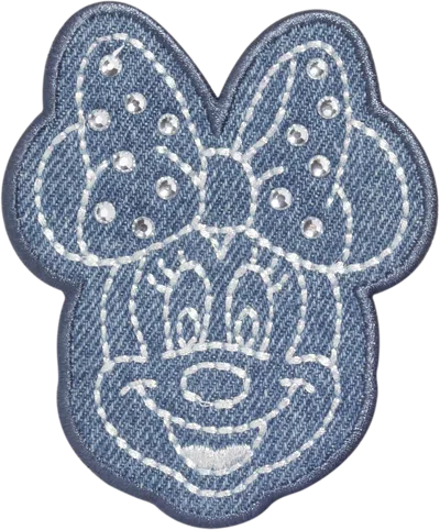 Stoney Clover Lane Denim Minnie Mouse Face Patch