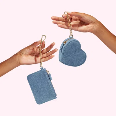 Stoney Clover Lane Denim Keychain Wallet