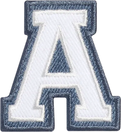 Stoney Clover Lane Denim Varsity Letter Patch
