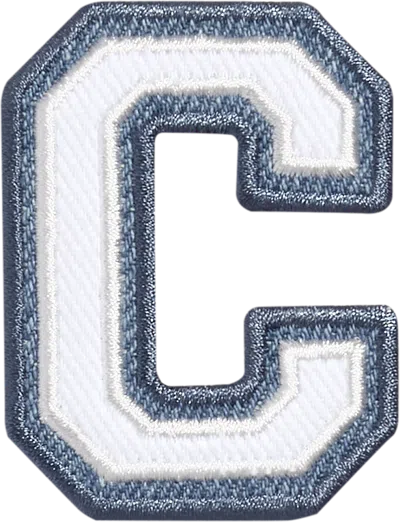Stoney Clover Lane Denim Varsity Letter Patch
