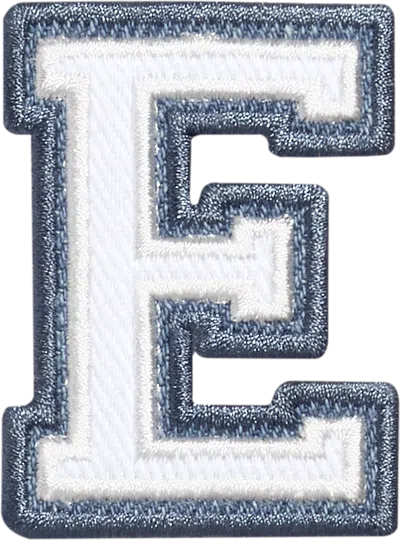 Stoney Clover Lane Denim Varsity Letter Patch