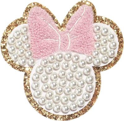 Stoney Clover Lane Disney Minnie Mouse Small Glitter Pearl Patch