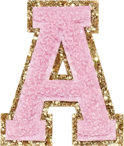 Stoney Clover Lane Flamingo Glitter Varsity Letter Patch