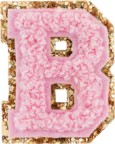 Stoney Clover Lane Flamingo Mini Glitter Varsity Letter Patch