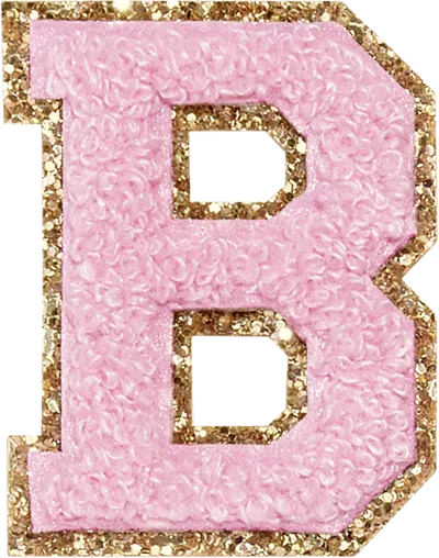 Stoney Clover Lane Flamingo Glitter Varsity Letter Patch