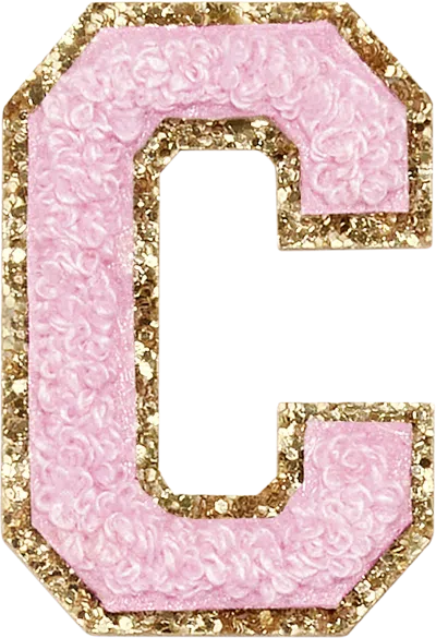 Stoney Clover Lane Flamingo Glitter Varsity Letter Patch