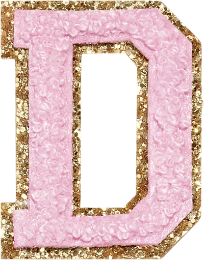 Stoney Clover Lane Flamingo Glitter Varsity Letter Patch