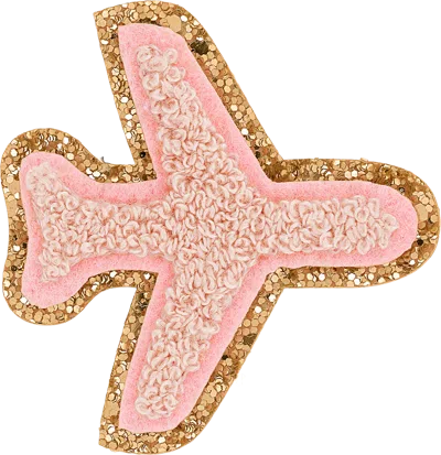 Scl2016 Glitter Airplane Patch