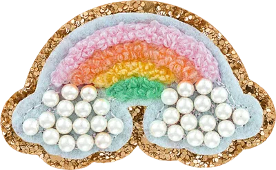 Scl2016 Glitter Pearl Rainbow Patch