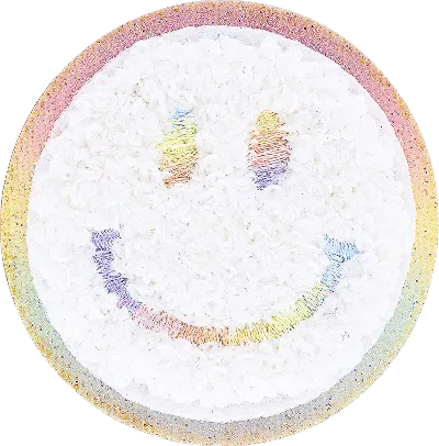 Stoney Clover Lane Glitter Rainbow Smiley Face Patch