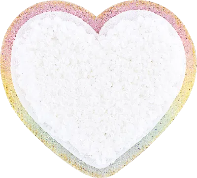Stoney Clover Lane Glitter Rainbow Heart Patch