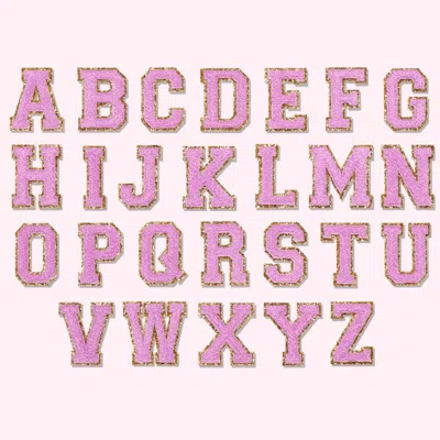 Stoney Clover Lane Grape Glitter Varsity Letter Patch