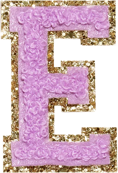 Shop Stoney Clover Lane Grape Glitter Varsity Letter Patch