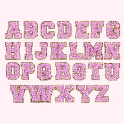Stoney Clover Lane Grape Mini Glitter Varsity Letter Patch