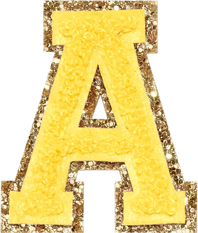 Shop Stoney Clover Lane Lemon Glitter Varsity Letter Patch