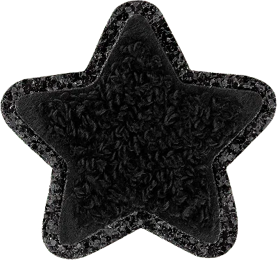 Stoney Clover Lane Noir Glitter Varsity Star Patch