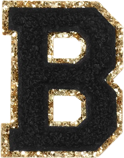 Stoney Clover Lane Noir Glitter Varsity Letter Patch