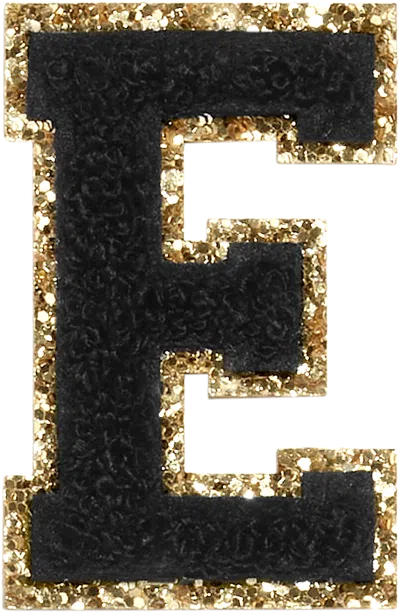 Stoney Clover Lane Noir Glitter Varsity Letter Patch